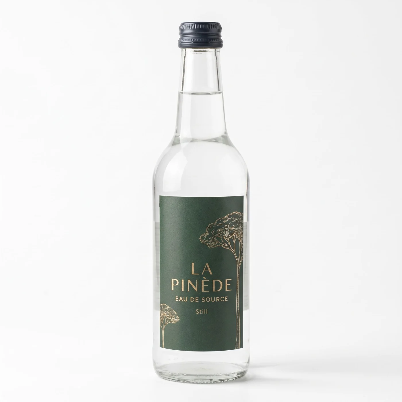 Exemple de bouteille en verre personnalisée